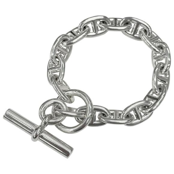 Hermes Jewelry - HERMES Silver Charm Bracelet
